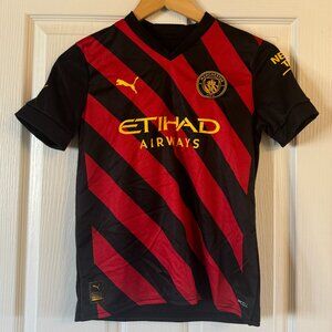 NWT Manchester City Football Club Away Jersey Replica by Puma, US Boys Size M